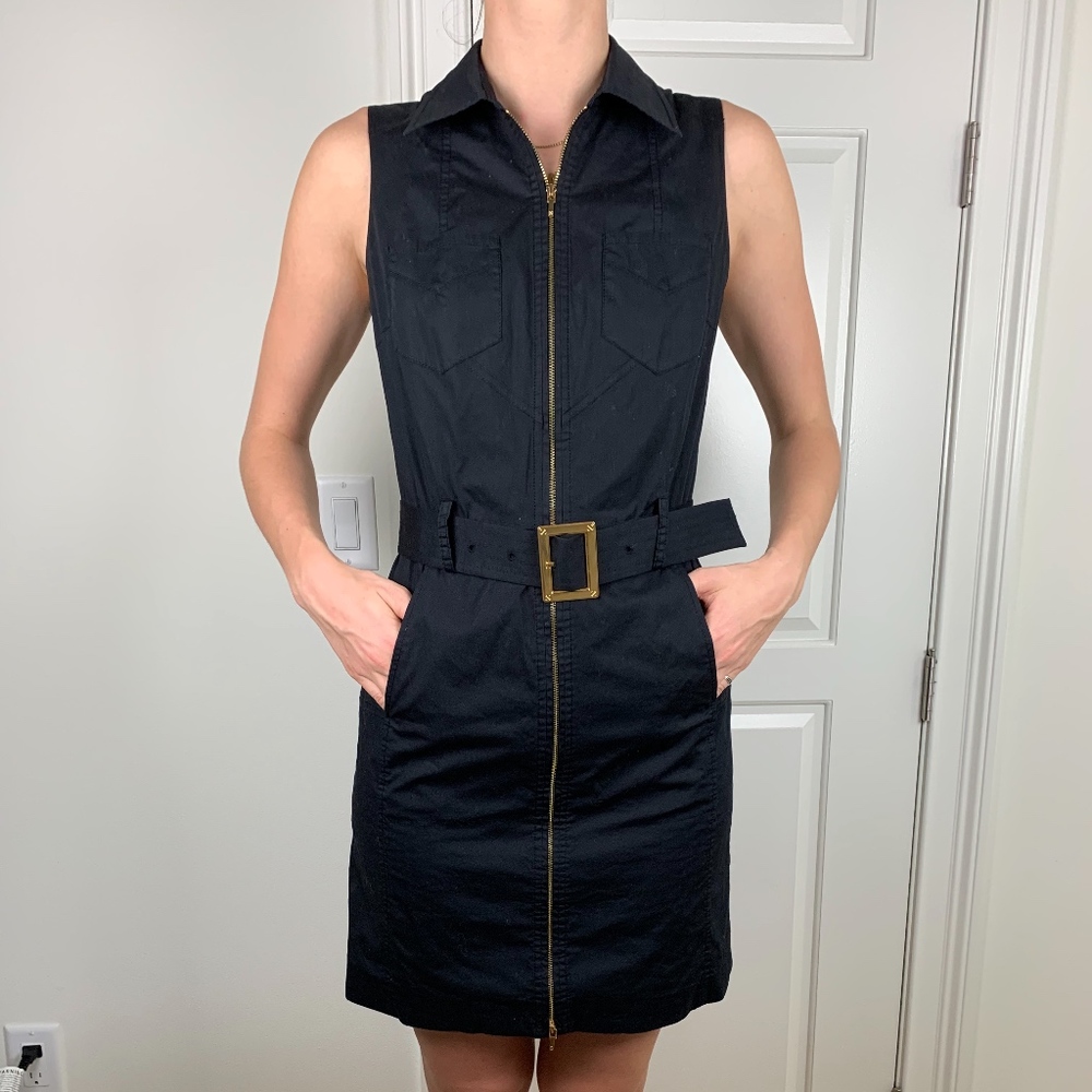 Tory Burch Zip-Down and Buckle LBD Size 6
